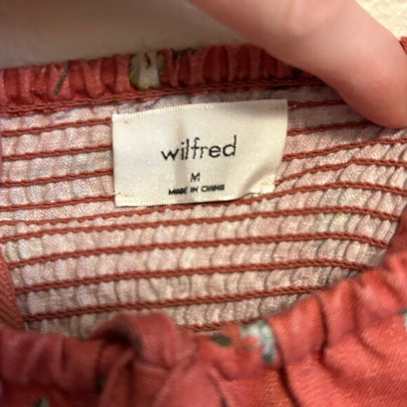 Wilfred Aritzia Floral Linen Tank Top M - Picture 3 of 4